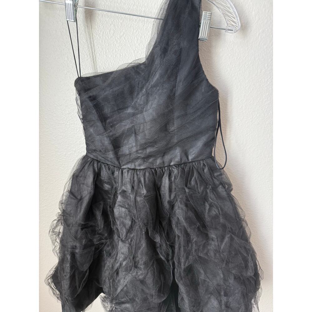 Alice & Olivia Black Tulle Tessie Dress Size 0 - Picture 4 of 6